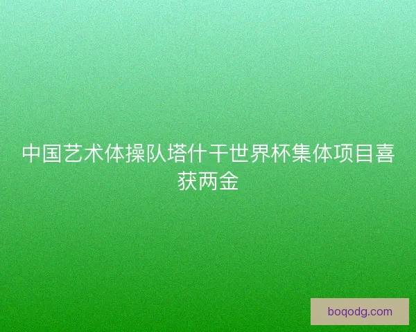 中国艺术体操队塔什干世界杯集体项目喜获两金